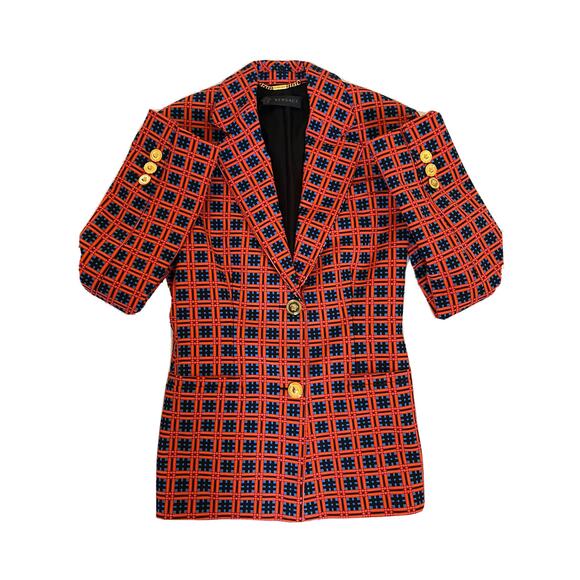 NWT $2895 Versace Women's Red Jacket 38 (S) Italy - Picture 6 of 13